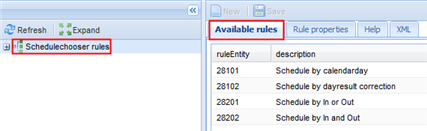 Rules schedule chooser_English