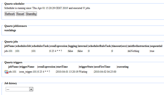Status scheduler_English