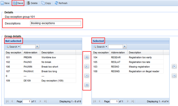 Day exception group example_English