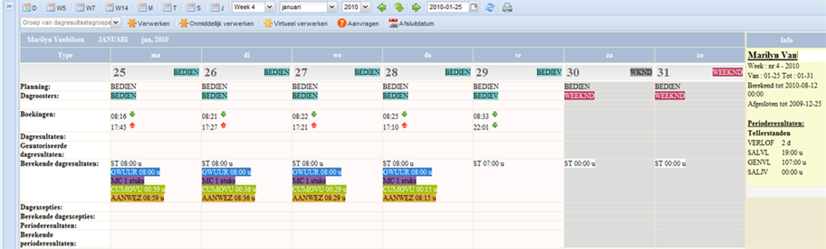 Screen layout