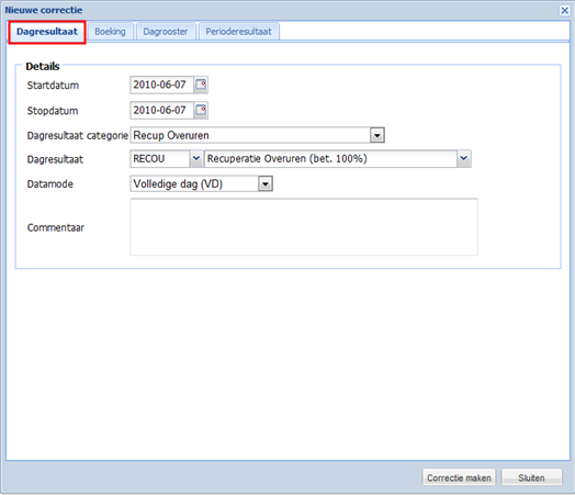 Popup Absences request